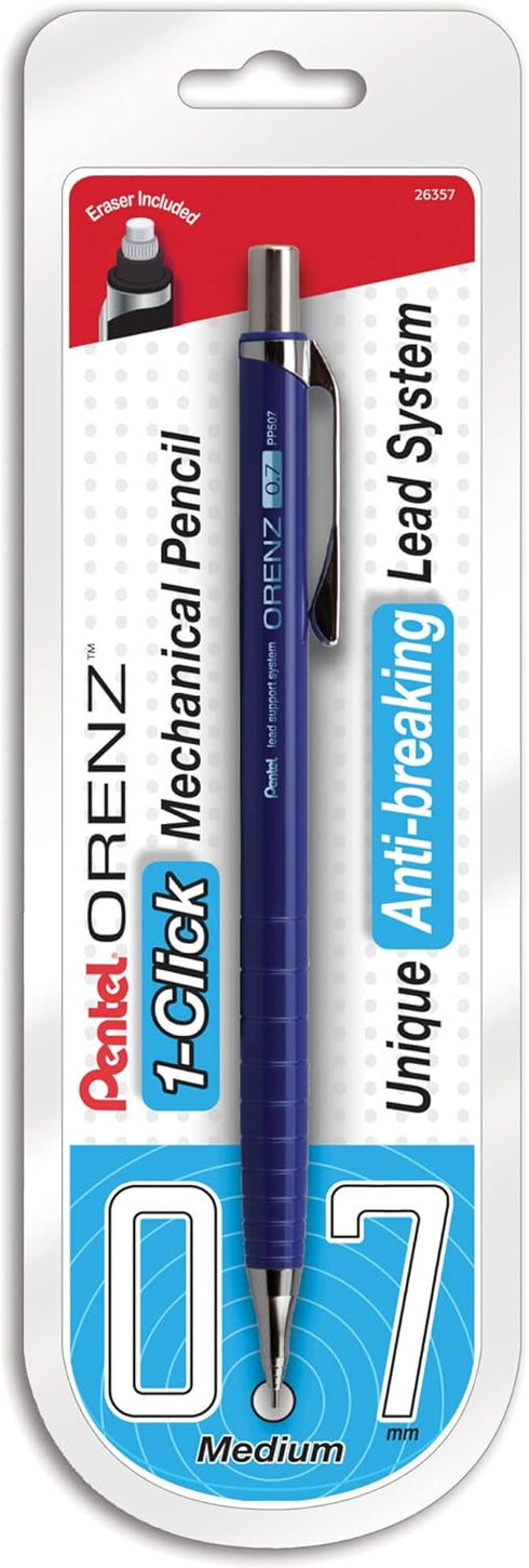 Pentel® Orenz Mechanical Pencil, B Lead, 0.7 mm, Blue Barrel...