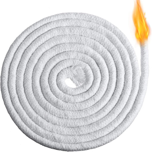 6.56 Feet Oil Lamp Wicks Replacement Braided Round Candle Wick for Oil Lamps and Candles, DIY Handmade Candle Making Supplies (8 mm/ 0.3 Inch)...