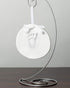 Hanging Baby's Print Keepsake Ornament, Nursery Décor, Holiday Baby, Christmas Stocking Stuffer, White...
