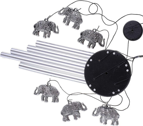 Outdoor Elephant Wind Chimes Indoor Decor - Pure Hand-Made Mobile Romantic Windcatcher 28" Elephant Wind Chime for Home, Xmas, Gift for Mom, Balco...