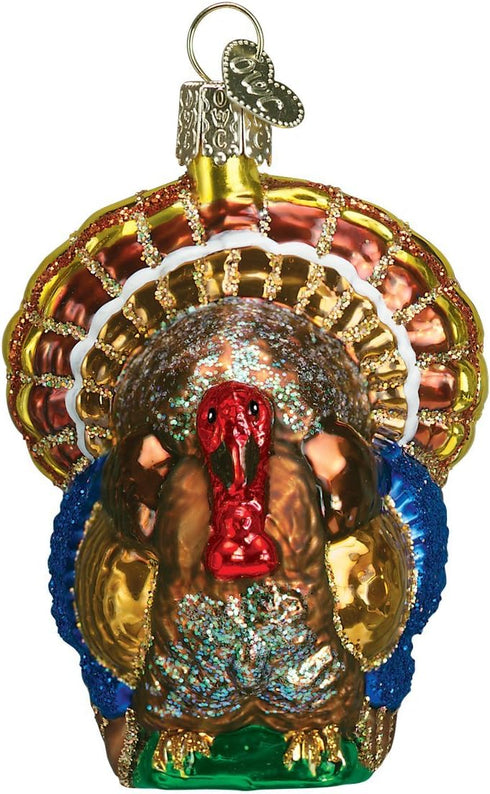 Old World Christmas Thanksgiving Glass Blown Ornaments for Christmas Tree Tom Turkey...