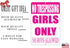 Rogue River Tactical Funny No Trespassing Girls Only Metal Tin Sign, 12x8 Inch, Wall Décor- Bar Daughter No Boys Allowed Bedroom Door (Pink)...