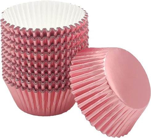 Standard Rose Gold Foil Cupcake Liners Muffin Baking Cups for Party and More, 200-Count...