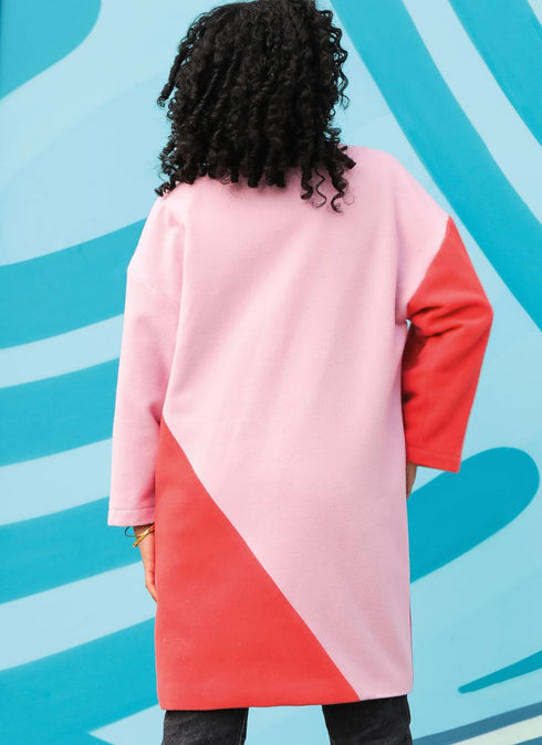 Know Me Misses' Fully Lined Asymmetrical Coat Sewing Pattern Packet, Sizes 16-18-20-22-24, Multicolor...