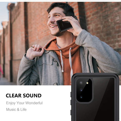 Lanhiem for Samsung Galaxy S20 FE Case 5G, IP68 Waterproof Dustproof Shockproof Case with Built-in Screen Protector Full Body Clear Cover Protecti...