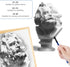 H & B 12 PCS Pencil Drawing Kit, H-4H, F, HB, B-6B Graphite and Charcoal Sketch Pencil Set for Beginners, Professional Artists...