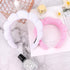 2 PCS Puffy Spa Headband for Women Sponge Headbands for Girls Terry Towel Cloth Fabric Head Band for Skincare,Makeup Removal,Face Washing,Facial M...