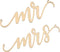 Lillian Rose Gold Laser Cut Mr and Mrs Chair Signs...