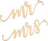 Lillian Rose Gold Laser Cut Mr and Mrs Chair Signs...