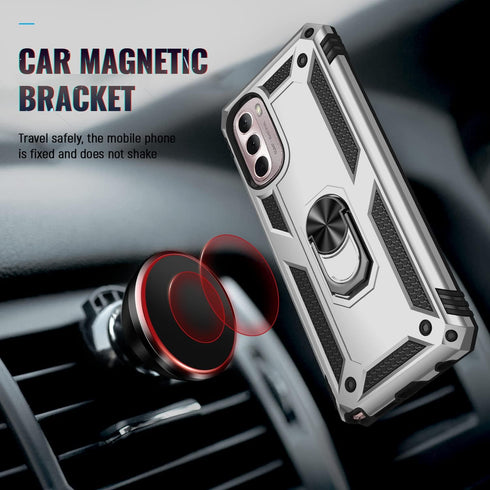 Military Grade Drop Impact for Moto G Stylus 5G 2022 Case 360 Metal Rotating Ring Kickstand Holder Armor Heavy Duty Shockproof Case for Motorola M...