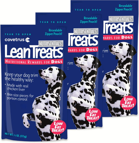 Covetrus Nutrisential Lean Treats for Dogs - Soft Dog Treats for Small, Medium & Large Dogs - Nutritional Low Fat Bite Size K9 Treats - Chicken Fl...