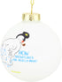 Tree Buddees Funny Snowman Farting - How Snowflakes are Really Made! Glass Bulb Ornament...