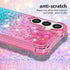 for Samsung Galaxy S24 Case with Screen Protector,Luxury Glitter Bling Liquid Floating Cute Women Girls Shockproof Slim Silicone Soft TPU Shockpro...