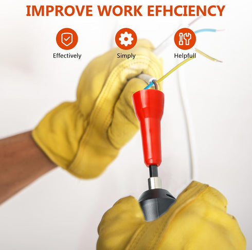 Wire Twisting Tool Wire Twister Wire Connector, Wire Twister Tool for Drill, Wire Stripping and Twisting Tool with 1/4 Chuck, Enhanced Wiring Effi...