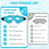 Comfytemp Cold Gel Eye Mask, Cooling Eye Ice Pack for Puffiness, Reusable Cold Compress Sleeping Mask for Puffy Eye, Dry Eyes, Sinus, Dark Circles...