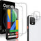 2 Pack Tempered Glass Screen Protector for Google Pixel 4 - and 2 Pack Camera Lens Protector?HD Clarity??Anti-Scratch??Case Friendly??Anti-fingerp...