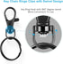Black Keychain Key Chain Rings Clips Bulk (60pcs, Small), Swivel Lanyard Snap Hooks (32mm) X 30pcs + Key Rings X 30pcs, for Keychain Crafts Resin ...