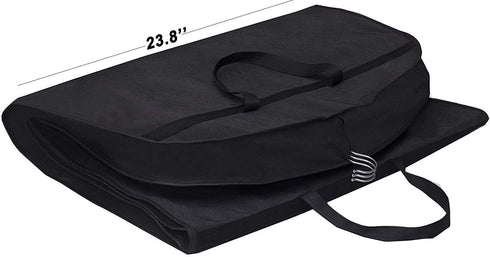 KIMBORA 54" Trifold Dress Garment Bags for Travel Gusseted Suit Cover with 2 Large Mesh Shoe Pockets (Black)...