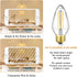 Leools E26 Vintage Edison Bulbs 8W Dimmable LED Bulbs Soft White 3000K 800lm 120V AC E26 Medium Base Light Bulbs for Pendant Light Fixture?6 Pack...