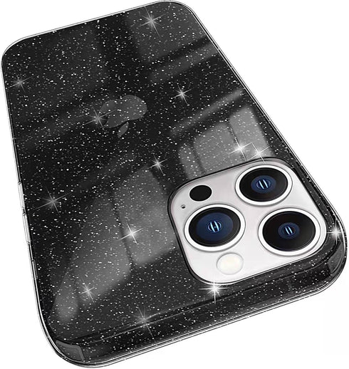 ABenkle Compatible with iPhone 12 and 12 Pro Case, Slim Fit Hybrid Glitter Bling Sparkly Case for Women Shockproof Protective Flexible Bumper Cove...
