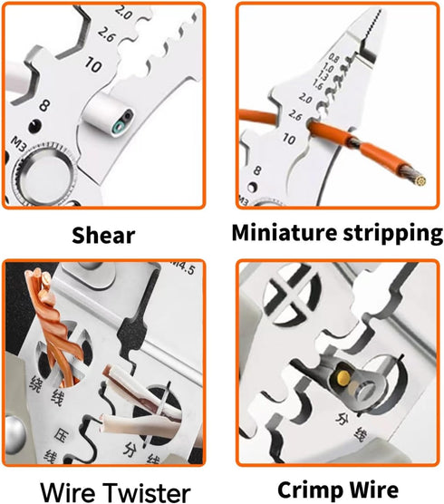 GADO Wire Stripper Tool - Multi-Functional Vise Stripper Cutter Crimper And Twister Perfect for Women And Men 2024 New Release (2 Pcs Wire Strippe...
