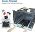 iknoe Insulated Lunch Bag for Women & Adults, 9L Foldable Wide-Open Cooler Bag with Pockets, Leakproof & Portable, for Picnic, Office, Beach, Blac...