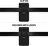 Mopaclle Nylon Holster for iPhone 15 Pro Max,14 Pro Max 13 Pro Max, 12 Pro Max Cell Phone Holster Pouch for Galaxy A15 A14 A25 Note 20 Ultra 8 9 S...