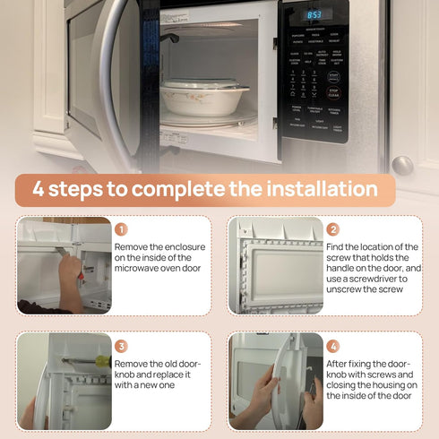 ME16K3000AS Microwave Oven Door Handle Replacement for Samsung Microwaves Parts Model DE94-02409C SMH1611SE 12-1/8 inch...