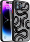 iPhone 11 Pro Max Case with Bling Camera Lens Protector Cute Fashion Luruxy Black Snake 3D Pattern Slim Shockproof iPhone 11 Pro Max Case for Wome...