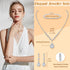 FUNRUN JEWELRY Silver Jewelry Set for Women Rhinestone Necklace and Earrings Bridal Wedding Jewelry Sets for Brides Bridesmaid Crystal Wedding Pro...