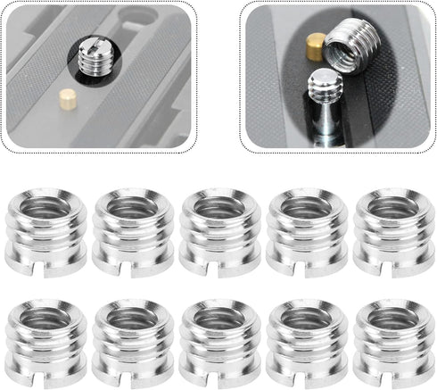 ledmomo 1/4" to 3/8" Camera Tripod Thread Adapter Convert Nut Screw Adapter(10PCS)...