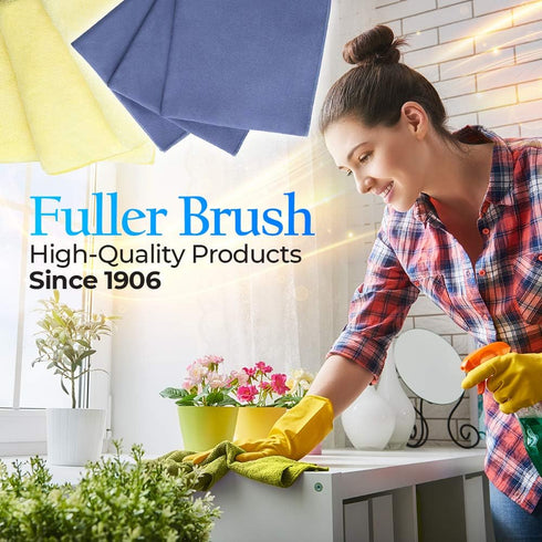 Fuller Brush Microfiber Everyday All Home Cloths 19410 (10 Multi-Colored Cloths)...