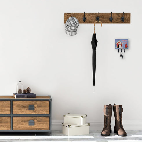 Caroline's Treasures BB2796TH68 Dog House Collection Westie Leash or Key Holder, Wall Hooks, Key Hooks Holder, Coat Rack Wall Mount, Coat Hooks, H...