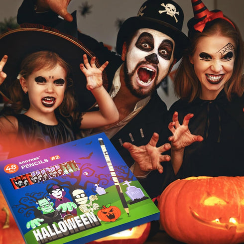 ECOTREE Pencils #2 Halloween Pencils Cute Pencils Number 2 Pencils Presharpened Pencils Kids Pencils School Pencils Fun Pencils, Halloween Party F...