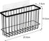 Toplife Wall Door Adhesive Kitchen Wrap Organizer Rack, No Drilling, Black...