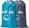 HOMEST 2 Pack XL Wash Me Travel Laundry Bag, Dirty Clothes Organizer, Large Enough to Hold 4 Loads of Laundry, Easy Fit a Laundry Hamper or Basket...