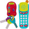 Battat – Sensory Toys – Pretend Phone & Keychain – Toddler Light-Up Phone – Toy Car Keys & Phone – 10 Months + – Light & Sound Phone + Light & Sou...