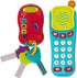 Battat – Sensory Toys – Pretend Phone & Keychain – Toddler Light-Up Phone – Toy Car Keys & Phone – 10 Months + – Light & Sound Phone + Light & Sou...