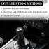 6 Speed Manual Gear Shifter Knob - Car Gearbox Stick Shifter Lever Knob - for Toyota Yaris 2005-2010 Plastic Faux Leather Black Silver Tone - 1 Pc...