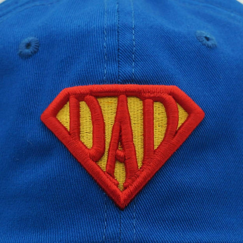 Father's Day Super Dad Hat 100% Cotton Cap 3D Embroidery Blue...
