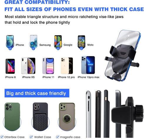 Karltys Car Phone Holder for Mazda CX-5 2017-2024 Accessories CX5 Cell Phone Holder Air Vent Mount for 4-7 Inch Phones Hands Free Thick Case Frien...