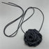 Lace Flower Choker Necklace for Women Girls Handmade Boho Black Blue Camellia Rose Flowers Velvet Floral Lace-up Adjustable Necklace for Wedding B...