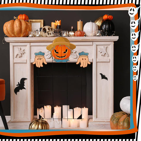 3 Pieces Halloween Fence Peeker Decoration Scary Peeper Halloween Outdoor Decoration Halloween Garden Yard Decor for Home Patio Holiday Party Lawn...