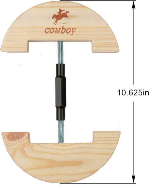 Cowboy Hat Stretcher,Large Size 7 1/2 to 10 5/8-Colourful Adjustable Buckle Heavy Duty(Large, Black)...