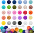 210Pcs Silicone Beads 12mm Silicone Beads for Keychain Making Bulk 30 Colors Loose Round Rubber Beads for Pens Necklace Bracelet Making Kit Jewelr...