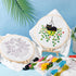 INFUNLY 4 Pack Embroidery Starter Kit Black Cat Cross Stitch Kit with Instructions DIY Beginner Plant Embroidery Set with Plastic Embroidery Hoops...
