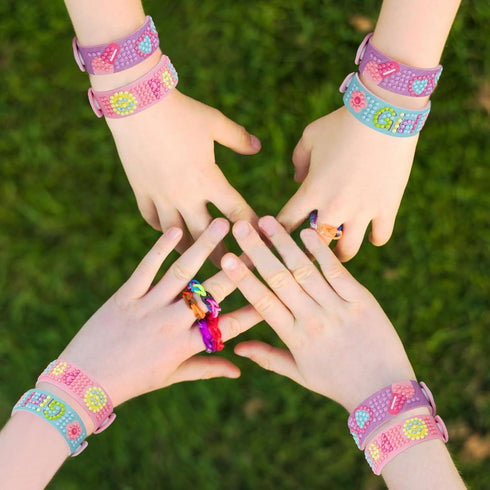 JOFONY 3 PCS Diamond Art Bracelet Kit,Diamond Painting Jewelry Art Bracelet Making Kit for Girls Kids Gem DIY EVA Bracelet Making Your Own Kit Gif...