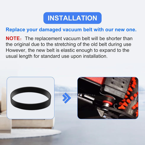 Vacuum Belt for Bissell PowerForce & TurboClean PowerBrush Pet Carpet Cleaner, 2910 Belt fit for Model 2910, 2987, 2806, 28062, 28068 Series, Repl...