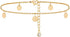 Tassel Disc Anklet,14K Gold Plated Boho Coin Cute Dainty Foot Chain Ankle Bracelet Chain Anklet for Women...