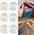 6Pcs Spiral Cable Knitting Needle, Cable Needles for Knitting, Metal Cable Needle, Knitting Needle Stoppers Circular Knitting Needles Knitting Too...